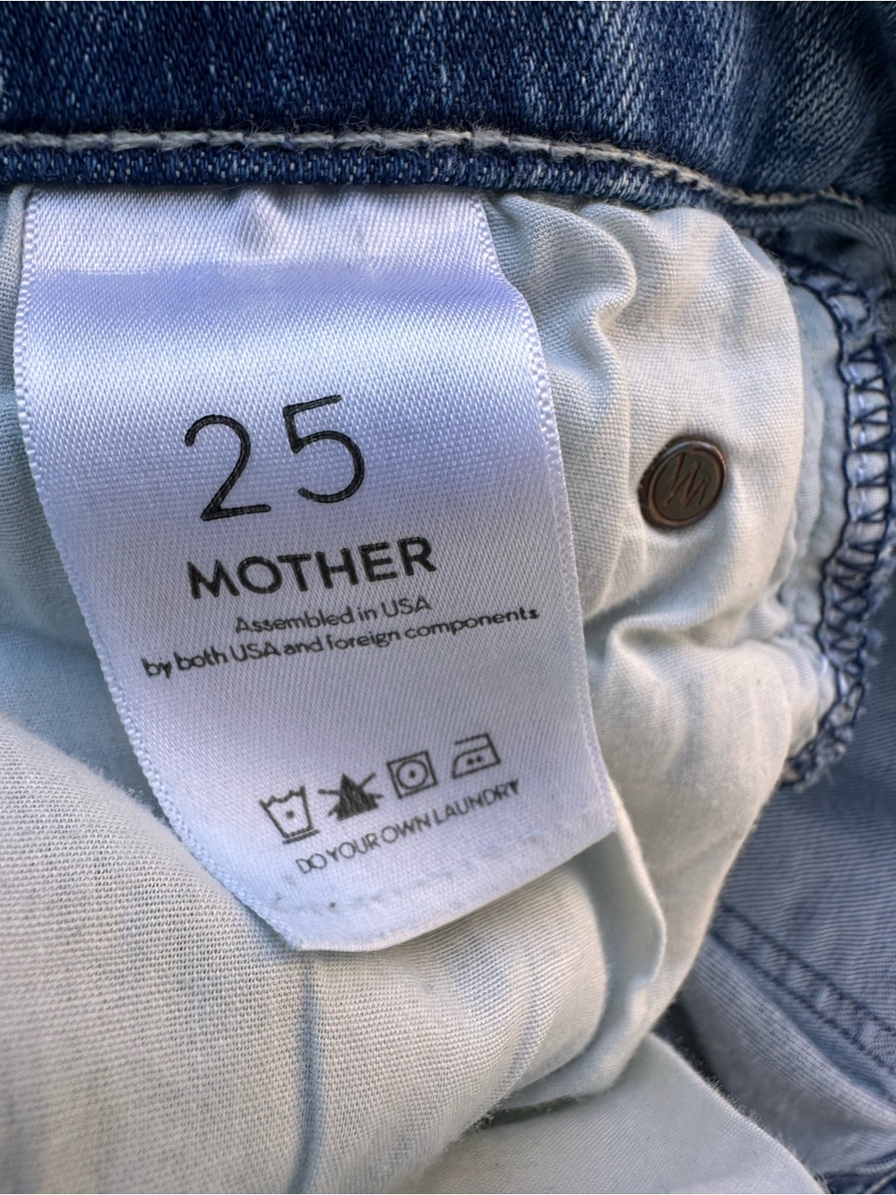MOTHER mid rise dazzler ankle Light Blue Jeans - Picture 8 of 8